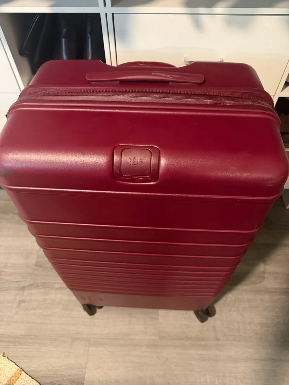 BEIS Maroon Hard-Shell Spinner Suitcase Large Check-In Roller